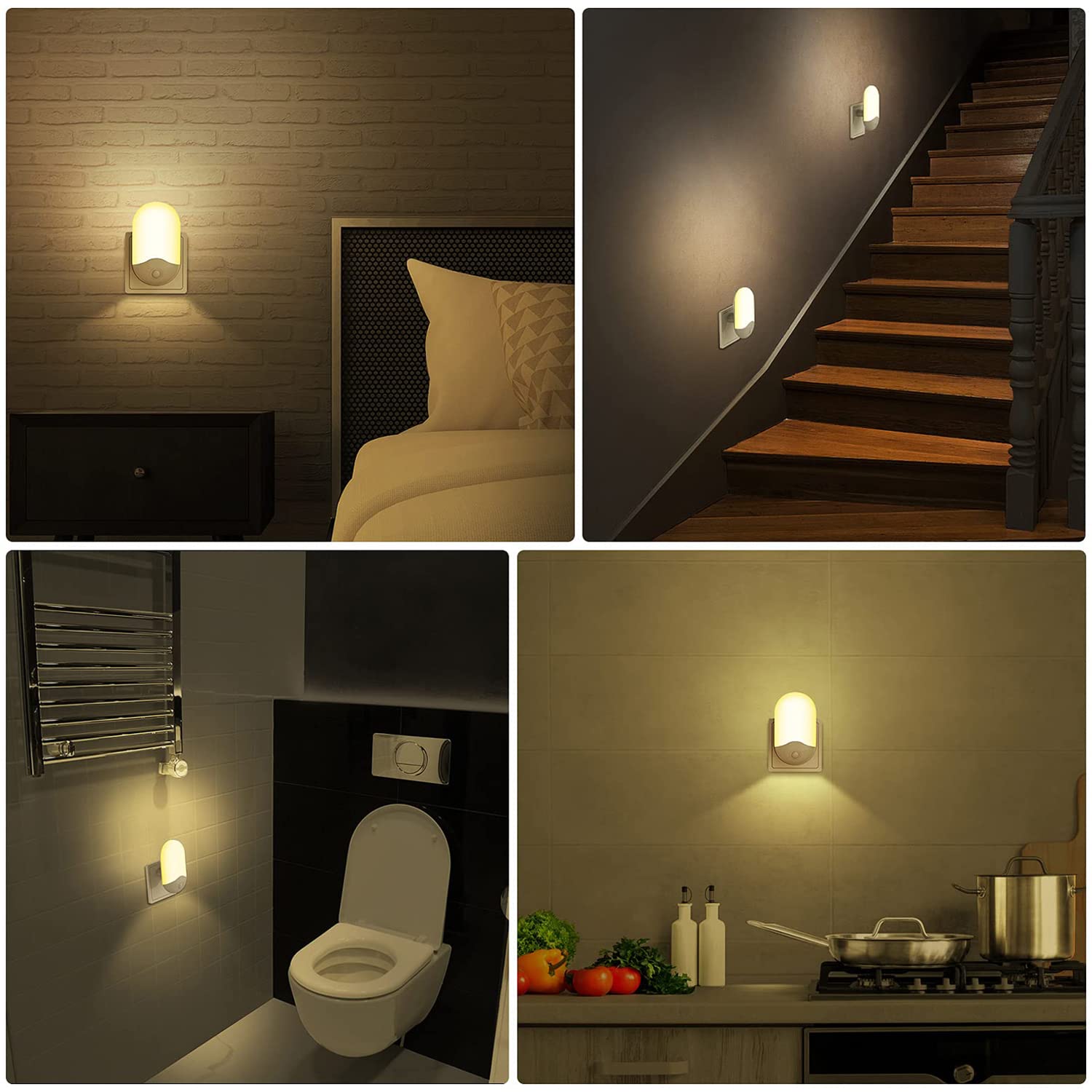 ELEPHANTBOAT® 2 Pcs Motion Sensor Night Lamp for Bedroom, Hallway Light, Stair Light, Birthday Gifts Night Light for Bedroom Night Bulbs for Bedroom Dim Light for Bedroom ELEPHANTBOAT® 2 Pcs Motion Sensor Night Lamp for Bedroom, Hallway Light, Stair Light, Birthday Gifts Night Light for Bedroom Night Bulbs for Bedroom Dim Light for Bedroom